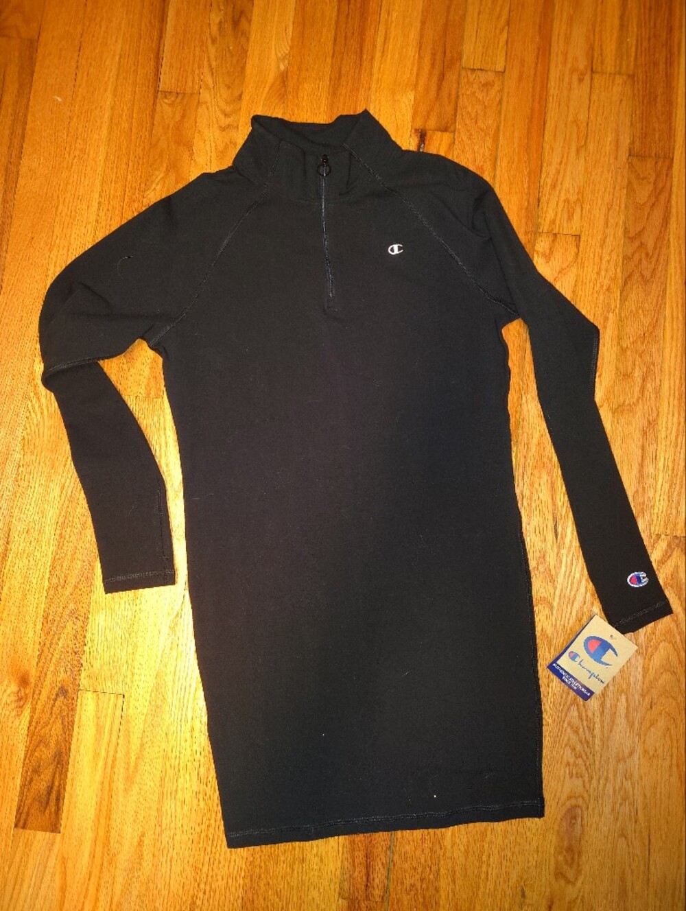 Champion Black Long Sleeve Mini Dress Sz L